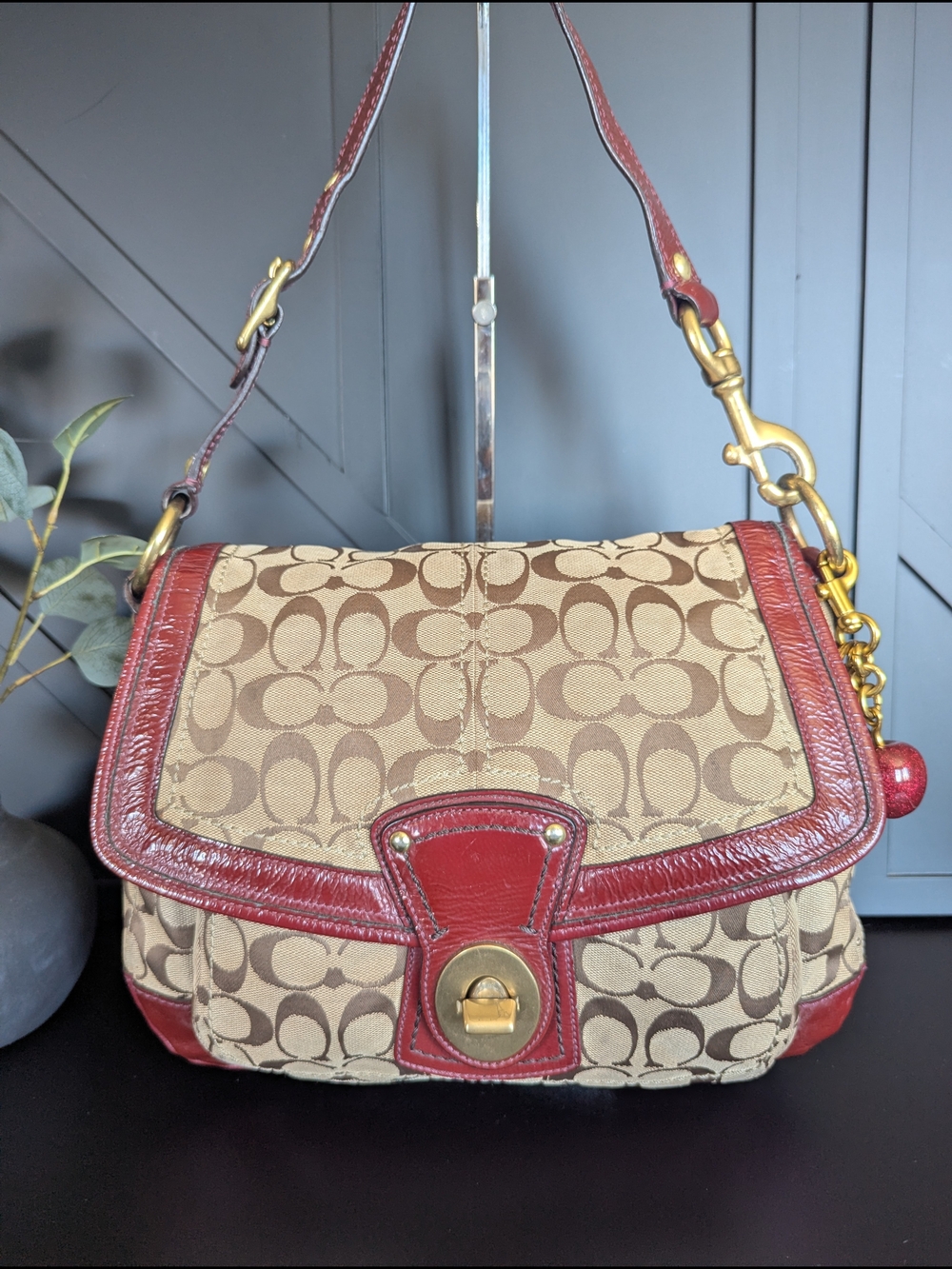 Coach Legacy Signature Ali Flap Shoulder Bag